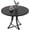 Black, variant on 39 Inch Round Dining Table for 4-6, Industrial Wood Kitchen Table with X-Shaped Pedestal Base, Space Saving Dining Room Table for Apartment, Breakfast Nook and Living Room