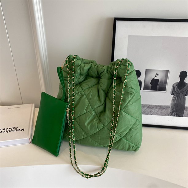 Bolso de mano para mujer Fashionalbe Nylon Simple Mujer Commuter Bolso (Verde)