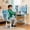 Blue #5, variant on Floseru Kids Desk and Chair Set, Height Adjustable Kids Study Table and Chair Set, Children School Desk with Storage Drawer and Book Stand, Ergonomic Child Toddler Deskwith Sitting Posture Corrector