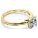 thumbnail image 4 of JeenMata Anillo de Compromiso Solitario de Moissanita de Talla Cojín de 1 Quilate en Oro Amarillo de 10 K, 4 of 6