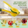 thumbnail image 4 of 2-in-1 Maximum Juice Extraction Hand Citrus Press, Stainless Steel Metal Lemon & Lime Squeezer, Ultra-Durable Manual Lemon Juicer & Lime Juicer, Lemon Press, 4 of 7