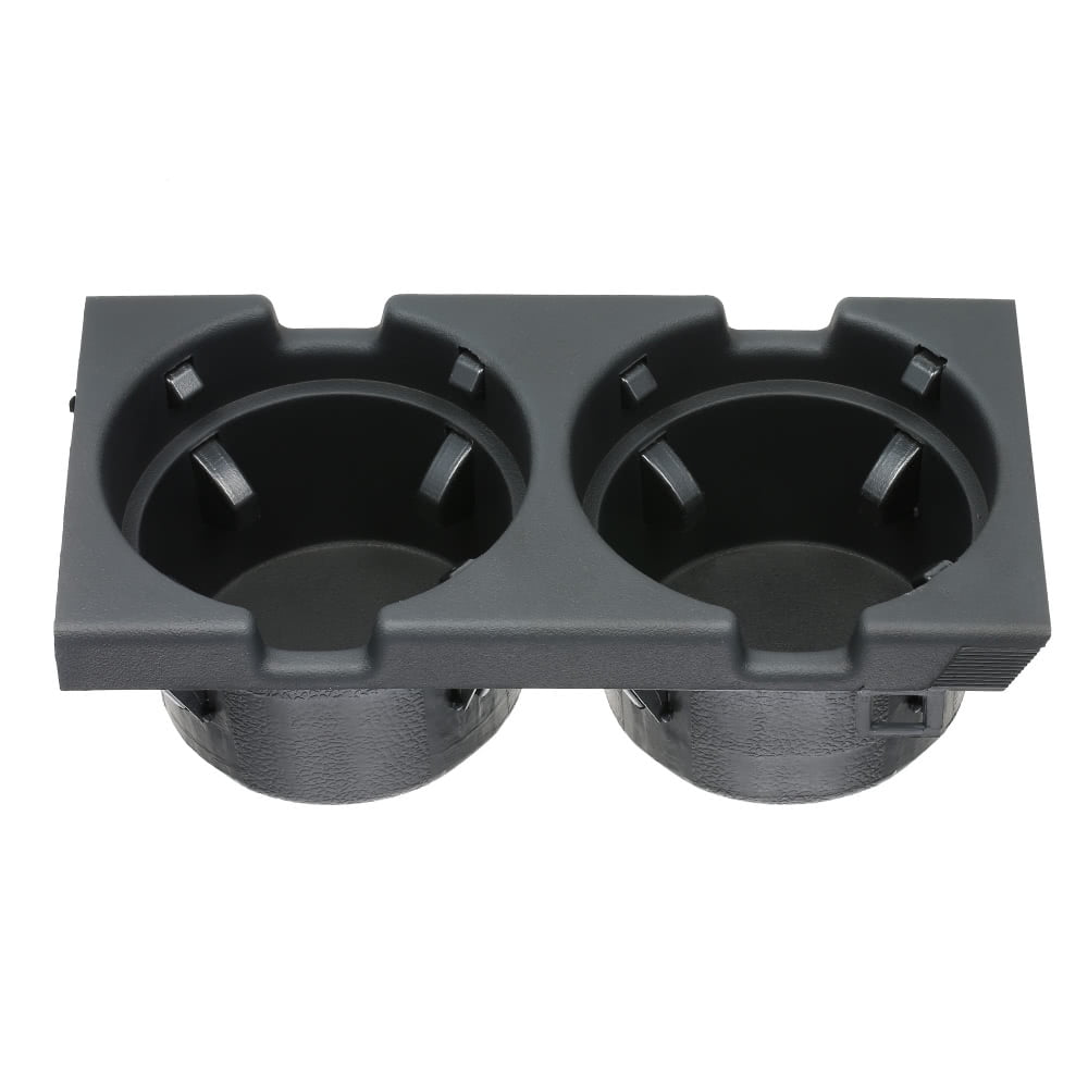 Front Center Console Holder Car Interior Center Console Cup Holder Coin Holder 51168217953 51168217957 for E46 1998-2004 Automotive Replacement Parts Black