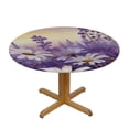 thumbnail image 3 of BANET Lavender Flower Round Decorative Tablecloth, Table cover, Coffee Table Tablecloth 31"-35, 3 of 8