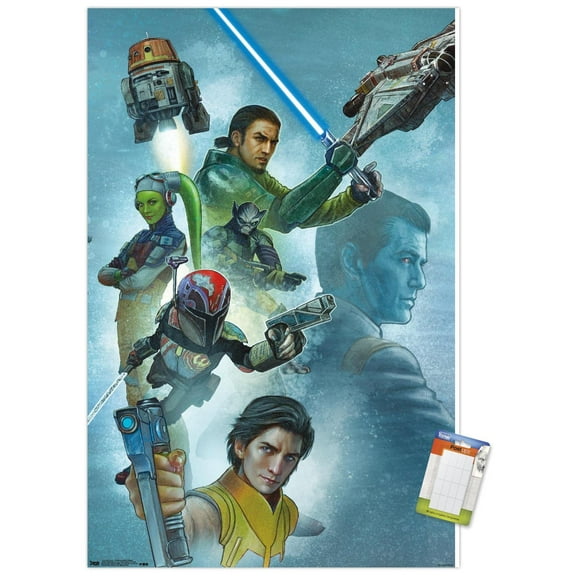 Star Wars: Rebels - Celebration Mural Wall Poster, 14.725" x 22.375"