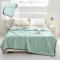 thumbnail image 3 of Qholemyo Cooling Comforter Summer Quilt Couch Blanket Lightweight Comforter Skin Friendly Washable Breathable Air Conditioning Quilt, 3 of 8