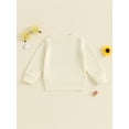 thumbnail image 6 of Aojekbee Toddler Girl Sweatshirt Casual Letter Print Crew Neck Long Sleeve Pullover Tops for Fall, 6 of 10