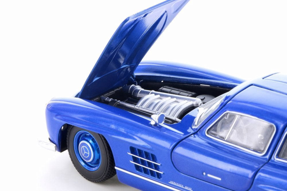 Mercedes-Benz 300SL, Royal Blue - Welly 24064/4D - 1/24 Scale Diecast Model Toy Car (Brand New but NO BOX)