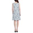 thumbnail image 3 of FORMRS Summer Dress for Women Loose U Neck Sleeveless Midi Beach Sundresses with Pockets, Blue Octopus Pattern, 3 of 8