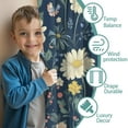 thumbnail image 3 of Blackout Kids Curtains,Pioneer Flower Floral Print Pattern Childrens Insulated Curtains Set Of 2,Bedroom Essentials,Toddler Room Decor 42"x54", 3 of 5