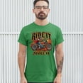 thumbnail image 3 of Tee Hunt Ride It Like You Stole It T-shirt Biker Born to Be Wild Motorcycle Men's Tee, Green, 3X-Large, 3 of 5