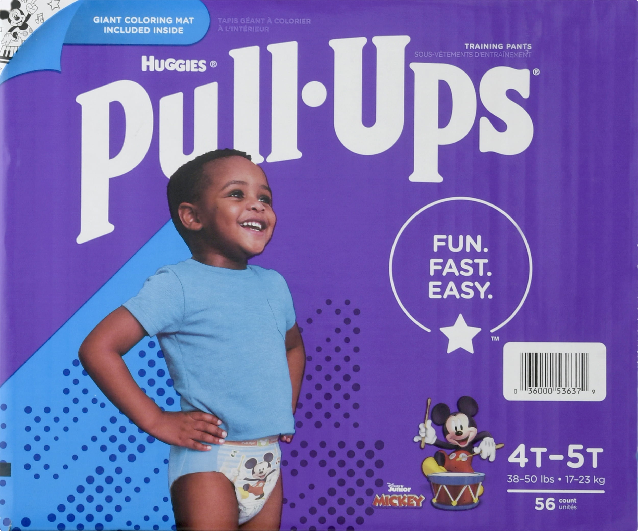 Huggies PullUps Boys' Potty Training Pants, 4T5T (3850 lbs), 56