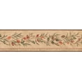 thumbnail image 2 of Concord Wallcoverings Minimalistic Wallpaper Border Featuring Multicolored Olives, Colors Green Orange Red, Size 5.25 Inches by 15 Feet TK78263, 2 of 4