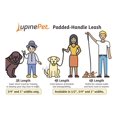 thumbnail image 4 of Correa para perro LupinePet, 1 pulgada de ancho, 1,8 m de largo, impermeable, naranja neón, 4 of 5