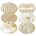 thumbnail image 2 of Certified International Assiettes Matric Matrix Gold 6 Pouces pour Déjeuner/canape, Ensemble de 6 Designs Assortis, Multicolore, 2 of 4