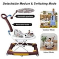 thumbnail image 6 of HAOUUCYIN Baby Walker, 6-in-1 Multi-functional Foldable Push Walker, 6-24 Months, Red, 6 of 10