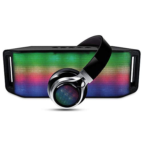 HyperGear Rave Bluetooth Speaker & Headphones, Black