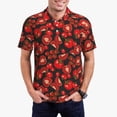 thumbnail image 1 of Gaeub Polo Imprimé Tomate pour Hommes, Manches Courtes, Performance de Golf, Extensible, Décontracté, Été, Plage, TTG, 1 of 6