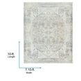 thumbnail image 5 of Livabliss Washable Rugs for Living Room, 8x10 Lillian Traditional Gray Area Rug, Bedroom Dining Room Home Decor Stain Resistant Carpet (7'10" x 10'), 5 of 7