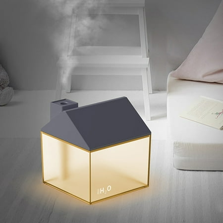 

Led Colorful Ambient Light Home Aromatherapy Humidifier Usb Multifunctional Cute Humidifier With Fan&Desk Lamp Creative Decoration For Car Office