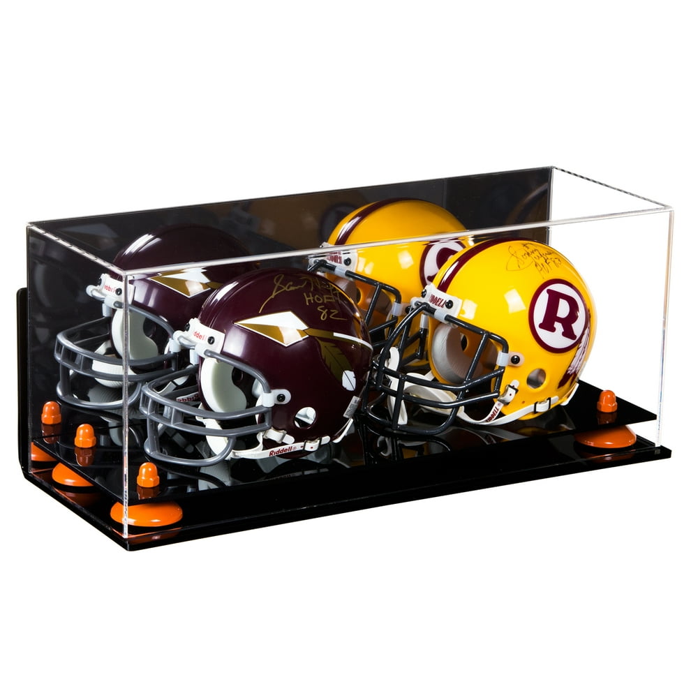 2 Mini Football Helmet Display Case (not full size) Better Display