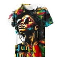thumbnail image 4 of Tnhcen Women's Month Print Crewneck Loose Fit T-Shirt | Plus Size (S-5XL) Casual Summer Tops, 4 of 5