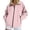 Pink, variant on Women Lightweight Jackets Waterproof Flared Zipper Jacket with Zippered Pockets Outdoor Hiking Sport Long Sleeve Running Top Fall Winter Track Jackets with Pockets