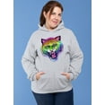 thumbnail image 2 of Rainbow Tiger Hoodie Women -Rose Khan Designs, Female Medium, 2 of 4