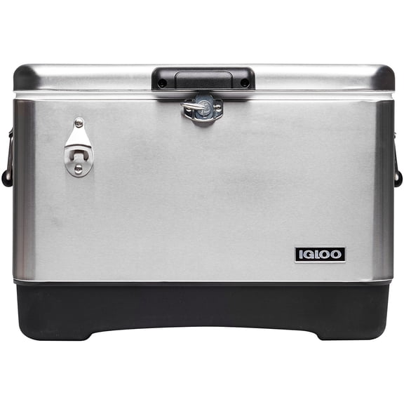 IGLOO Legacy 54 qt. Hard Cooler - Stainless Steel