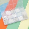 thumbnail image 2 of Rongfmy Colorful Round Glass Beads Bracelet Making with Storage Box for DIY Craft White, 2 of 5