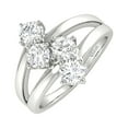 thumbnail image 3 of V3 Jewelry® 925 Sterling Silver with Moissanite Engagement Ring for Women, 3 of 3