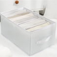 thumbnail image 1 of MesaSe Organizer Set - 1 Extra High Compartments For T-Shirts  Sweaters & Underwear - Organization Boxes Made Of Fabric, 1 of 6