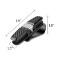 thumbnail image 4 of 1 paquete de soportes para gafas para visera de coche, soporte para gafas de sol fácil de usar con clip para billetes y tarjetas - Negro, 4 of 5