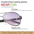 thumbnail image 3 of Gafas de sol de lectura bifocales YIMI UV400, paquete de 2 (aumento de 2,5), 3 of 9