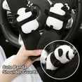 thumbnail image 2 of SGACAI Funda para cinturón de seguridad de coche con diseño de panda de verano, suave almohadilla para el hombro para el interior del coche, 2 of 6