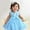Blue, variant on RTKFRFLM Girls One-Year-Old Birthday Dress Sleeveless Off-Shoulder Tulle Princess Gown Red 12-18 Months