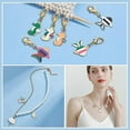 thumbnail image 5 of 24 Pcs Sea Animal Stitch Markers, Enamel Alloy Crochet Stitch Marker Charms Lobster Claw Clasps Locking Stitch Marker for Knitting Weaving Sewing Jewelry Making, 5 of 6