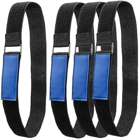 Ladder Rack Tie Down Straps Reusable Ladder Straps, Adjustable Multipurpose Securing Straps with Nylon Hook and Loop for Ladder, Home, Garage, Office, Car, Truck or Boat (33''x 2'', Pack of 4)