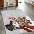 thumbnail image 2 of Kitchen Mats for Floor 3x5 Ft, Grey Snowman Christmas Non Slip Area Rugs for Kitchen Bedroom Entryway, Xmas Snowflake Winter Gifts Washable Carpet Runner Rug Floor Mats for Bedroom Home Decor, 2 of 9