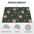 thumbnail image 3 of Yiaed Cute plant fox Print Highly Absorbent Microfiber Kitchen Counter Mat, Dish Drying Pad for Dishes, Utensils, Pots and Pans, Large 18" x 24", 3 of 7