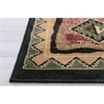 thumbnail image 6 of Handcraft Rugs Cabin Rug  Lodge, Cabin Nature and Animals Area Rug  Modern Geometric Design Cabin Area Rug  Abstract, Brown/Green/RedBear/Fish/Footprint 5x7 feet, 6 of 9