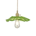 thumbnail image 3 of Lámpara colgante moderna, iluminación de araña de flores, lámpara colgante LED ajustable de lujo, lámpara pequeña para dormitorio, barra de bar , Verde, 3 of 8