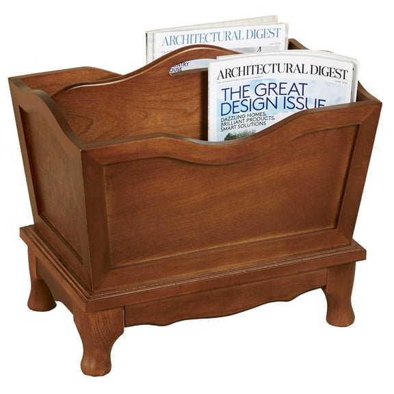 Lyndhurst Magazine Rack Regal Walnut One Size