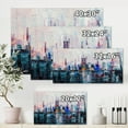 thumbnail image 4 of Designart ' Modern Abstract City Skyscrapers ' Modern Canvas Wall Art Print, 4 of 4