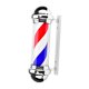 thumbnail image 2 of Poste de luz para barbería, luz de señalización para peluquería, resistente, impermeable, luz de letrero abierto para salón, luz giratoria para salón rojo blanco azul, 2 of 9