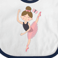 thumbnail image 4 of Inktastic Ballet Dancer for Little Girls Girls Baby Bib, 4 of 4