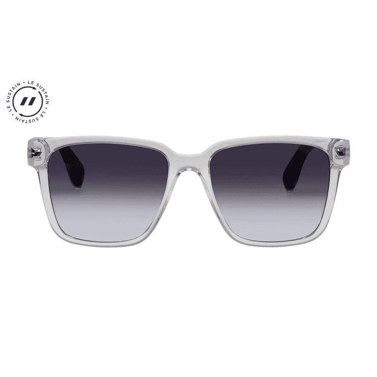 LE SPECS Le Sustain Unisex Sunglasses Mr Bomplastic Pewter Cool Smoke Grad Shop Le Specs No Biggie Sunglasses Pewter/Smoke | Afterpay main image 4