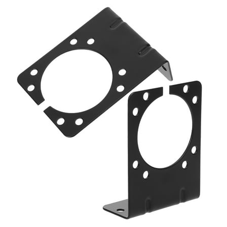 FRCOLOR Raindrops 2pcs Trailer Wiring Harness Mounting Bracket for 7 Way RV Blade Factory Connector Socket Plug Vehicle Side