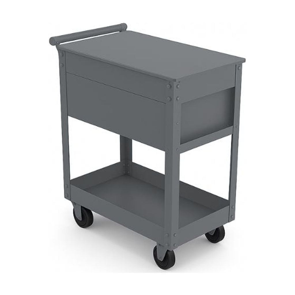 Carro de herramientas Hyper Tough de acero de 28 pulgadas con cajón, capacidad de 500 lb, recubierto en polvo gris 4