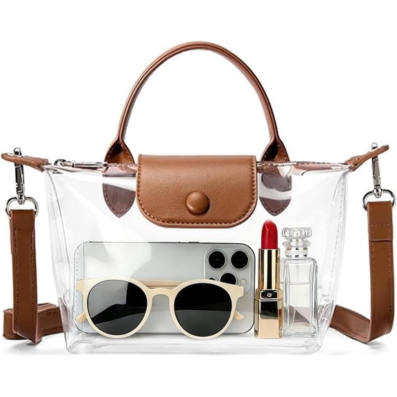 Clear Bag for Stadium Events, Small Clear Crossbody Purse for Women for Concert, Sports & Game Day
