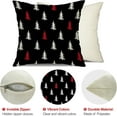 thumbnail image 6 of Christmas Pillow Covers 16x16 inch Set of 2 Christmas Tree Decorative Black Throw Pillow Covers Winter Famliy Decoration for Home Couch TH-30H16, 6 of 6
